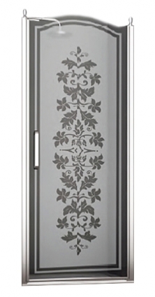 Душевая дверь в нишу Sturm Schick 80 см decor chrome (L)