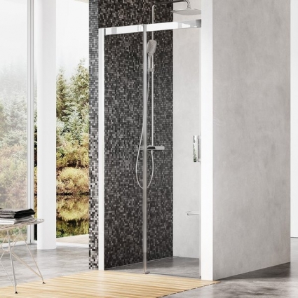 Душевая дверь в нишу Ravak MSD2-110 L Transparent, профиль хром