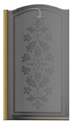 Шторка на ванну Sturm Juwel 90 см decor gold (L)