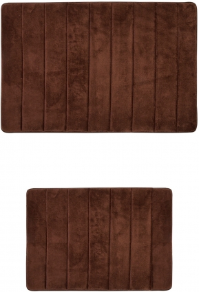 Коврик Primanova Memory Foam D-16023 коричневый, комплект