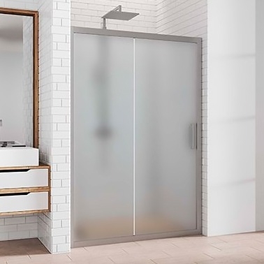 Душевая дверь в нишу Kubele DE019D2-MAT-MT 105 см, профиль матовый хром