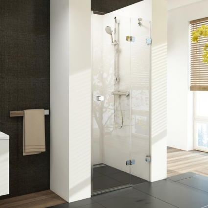 Душевая дверь в нишу Ravak BSD2-90 R Transparent, профиль хром