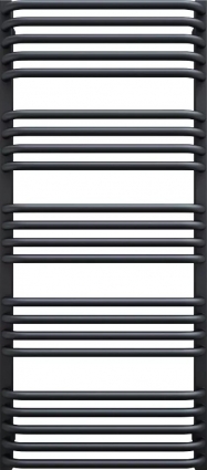 Полотенцесушитель электрический Terma Alex 50x114, черный матовый