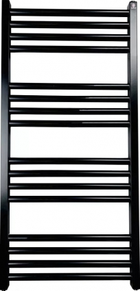 Полотенцесушитель электрический Terma Fiona 43x90, черный матовый