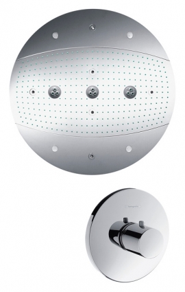 Верхний душ Hansgrohe Raindance Rainmaker 28404000 с подсветкой