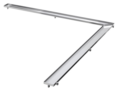 Решетка Tece TECEdrainline Plate 150х150 см под плитку угловая