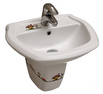 Раковина Serel For children 8701 с полупьедесталом