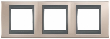Рамка 3-постовая Schneider Electric Unica Top MGU66.006.296