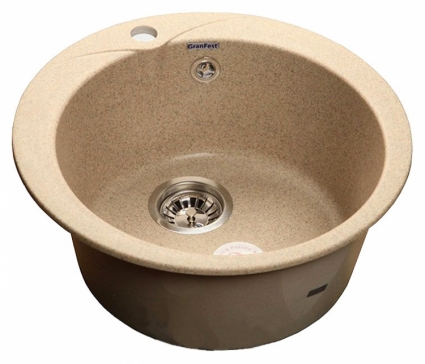 Мойка кухонная GranFest Rondo GF-R480 песочный