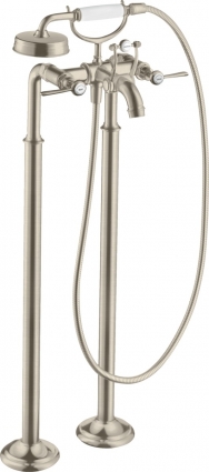 Смеситель Axor Montreux 16553820 напольный, шлифованный никель