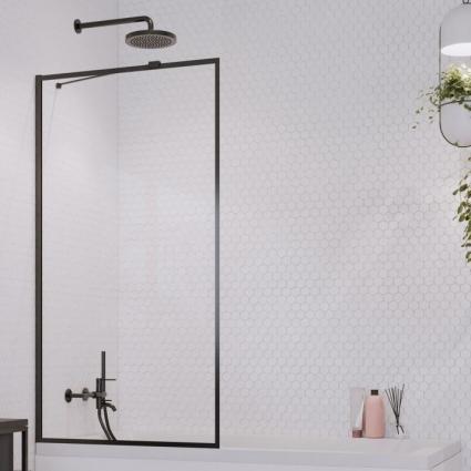 Шторка на ванну Radaway Idea Black PNJ II Frame 100