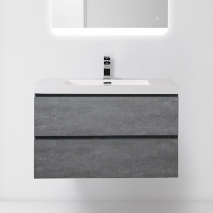 Тумба с раковиной BelBagno Luce 90 stucco cemento