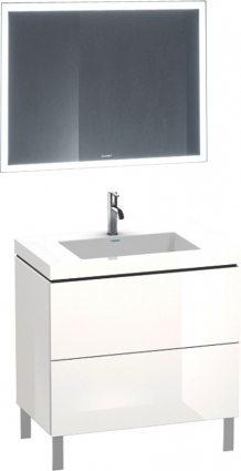 Мебель для ванной Duravit L-Cube 80, напольная, белая глянцевая