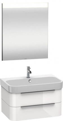 Мебель для ванной Duravit Happy D.2 80, подвесная, белая глянцевая
