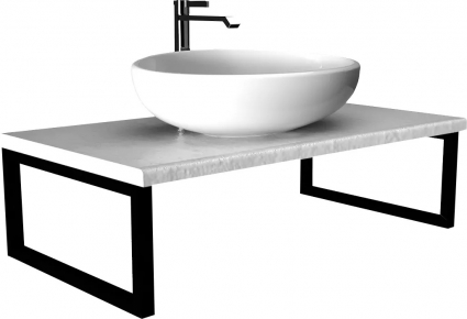 Столешница с раковиной 1MarKa Grunge Loft 90 бетон светлый