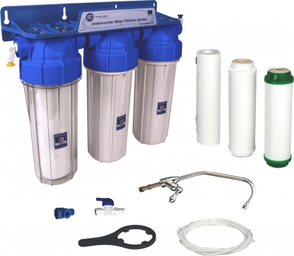 Фильтр Aquafilter FP3-K1 P с краном, под кухонную мойку
