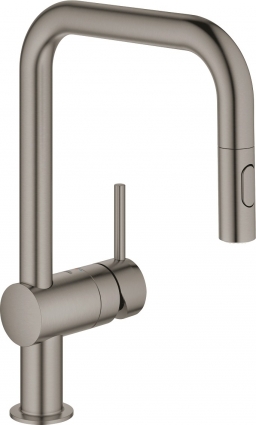Смеситель Grohe Minta 32322AL2 для кухонной мойки, темный графит