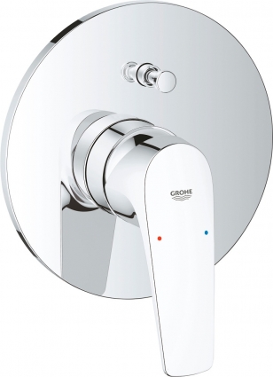 Смеситель Grohe BauFlow 29113000 С ВНУТРЕННЕЙ ЧАСТЬЮ для ванны с душем, хром