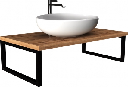 Столешница с раковиной 1MarKa Grunge Loft 100 дуб вотан