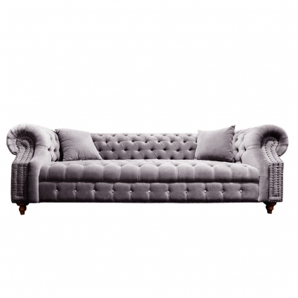 Диван ROOMERS FURNITURE Оскар серого цвета