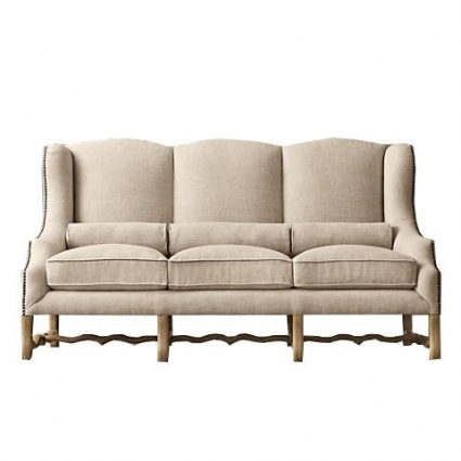 Диван RESTORATION HARDWARE Монсеньор кремового цвета
