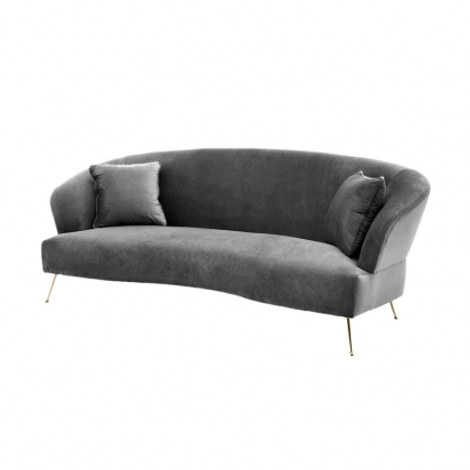 Диван ROOMERS FURNITURE серого цвета