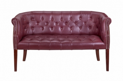 Прямой диван Mak-interior Grace sofa leather коричневого цвета
