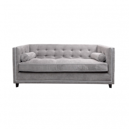Диван ROOMERS FURNITURE Вайт серого цвета