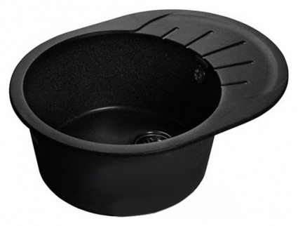 Мойка кухонная GranFest Rondo GF-R580L черный