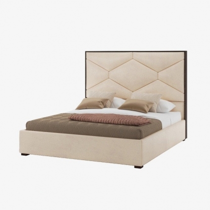 Кровать IdealBeds Martina 140х200 кремового цвета