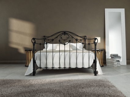Кровать Dream Master Сильва 140х200 черно-глянцевого цвета