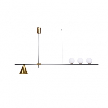 Подвесной светильник Lumina Deco Renzo LDP 6043-4 BK+MD
