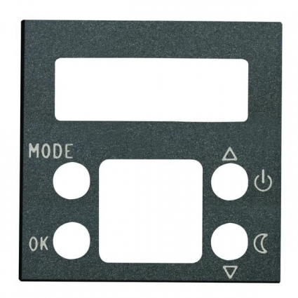Лицевая панель ABB Zenit термостата антрацит 2CLA224050N1801