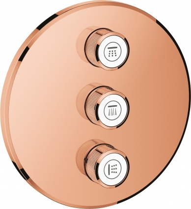 Переключатель потоков Grohe Grohtherm SmartControl 29122DA0 на три потребителя, теплый закат