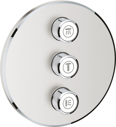 Переключатель потоков Grohe Grohtherm SmartControl 29122DC0 на три потребителя, суперсталь