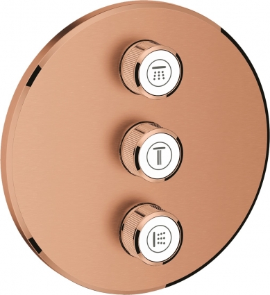 Переключатель потоков Grohe Grohtherm SmartControl 29122DL0 на три потребителя, теплый закат