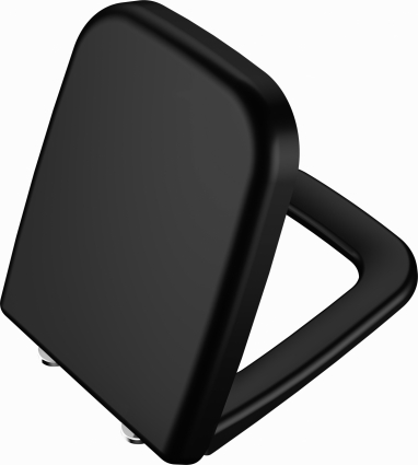 Крышка-сиденье VitrA Shift 91-083-009 с микролифтом, петли хром, черная