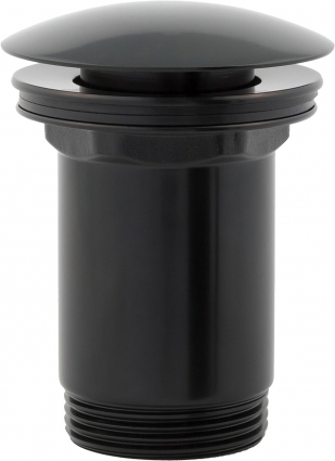 Донный клапан для раковины Omnires A706BL click-clack, черный