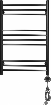 Полотенцесушитель электрический Domoterm Калипсо П10 50x80, черный матовый, R