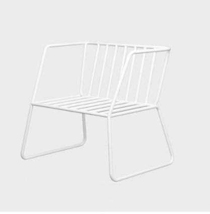 Кресло Woodi Bauhaus By Varya Schuka белого цвета