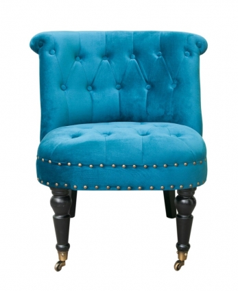 Низкое кресло Mak-interior Aviana blue velvet