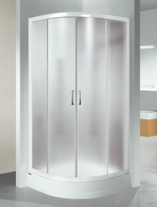 Душевой уголок Sanplast KP4/TX4 800x800x1850 стекло кора, профиль белый