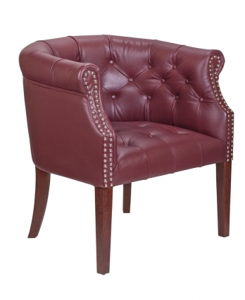 Дизайнерское кресло Mak-interior Grace vine leather красного цвета