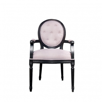 Полукресло ROOMERS FURNITURE Луи с каркасом из массива дуба
