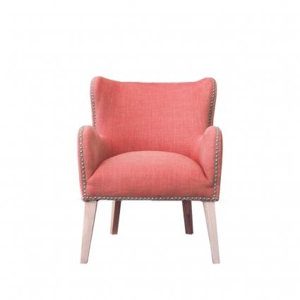 Полукресло ROOMERS FURNITURE Лори розового цвета