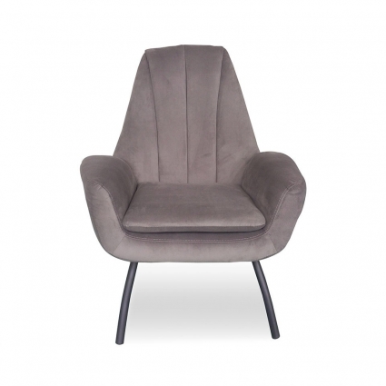 Кресло ROOMERS FURNITURE Бардокс серого цвета