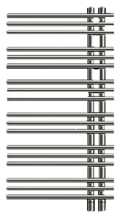 Полотенцесушитель электрический Zehnder Yucca asymmetric YAECL-090-050/DD Chrome левый