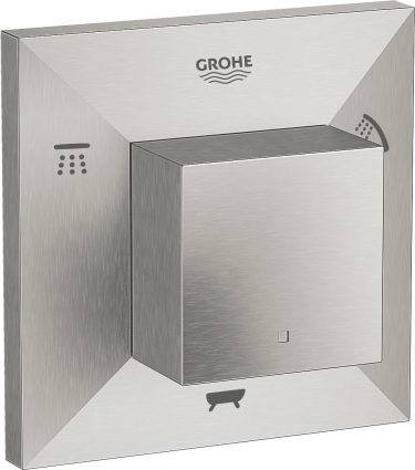 Переключатель потоков Grohe Allure Brilliant 19798DC0 на три потребителя, суперсталь