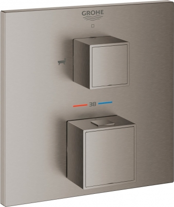 Термостат Grohe Grohtherm Cube 24155AL0 для ванны с душем, темный графит