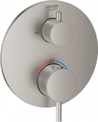 Термостат Grohe Atrio 24138DC3 для ванны с душем, суперсталь